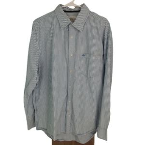 Aeropostale XL blue striped oxford shirt